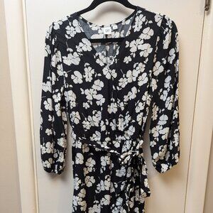 Gap Floral Wrap Dress (size 12) - NWOT